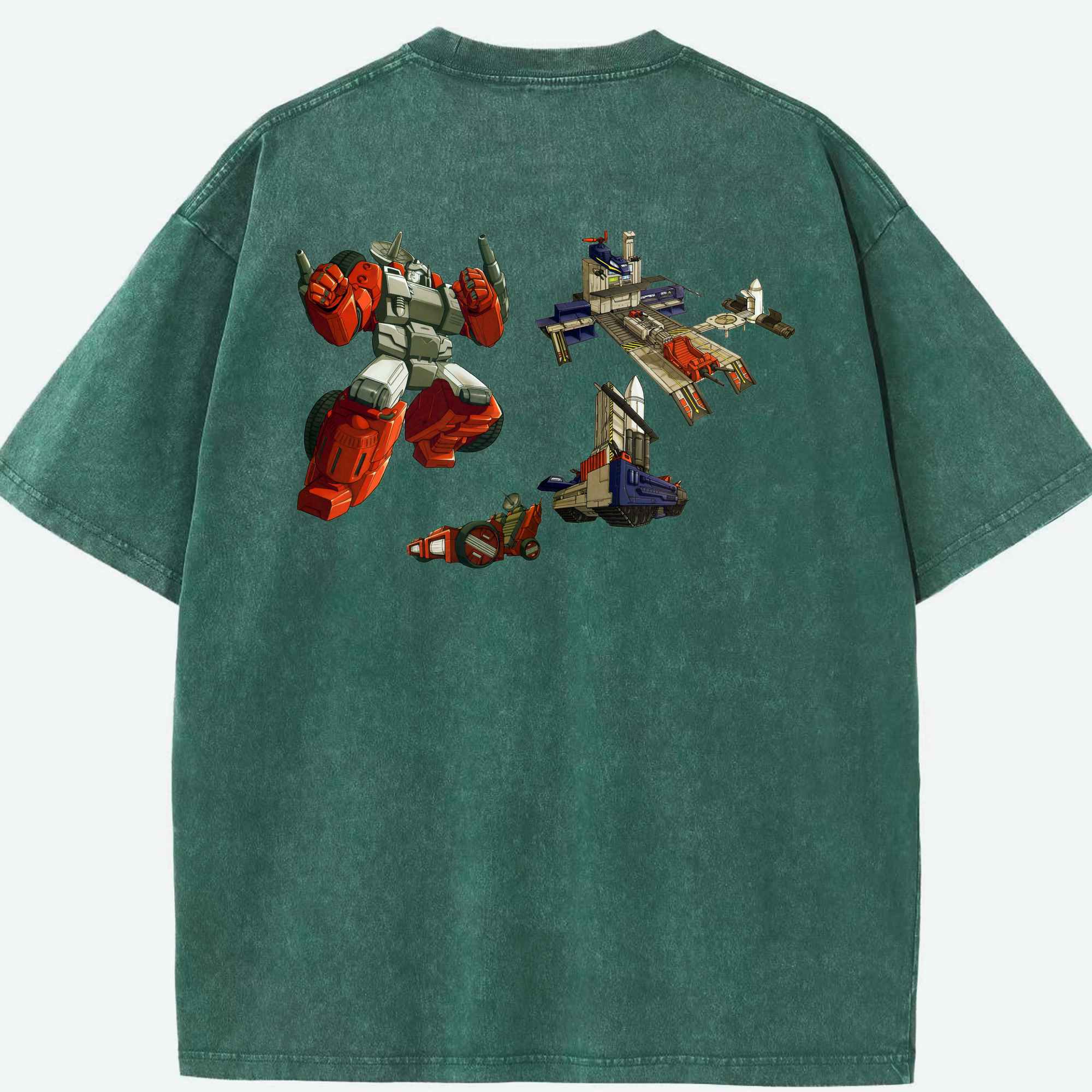 （画像用）  綿100% ヴィンテージ風 半袖Tシャツ（背面プリント）